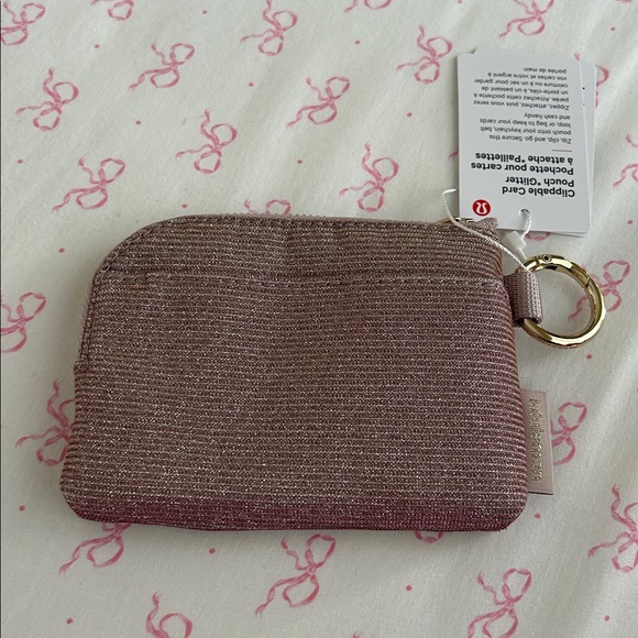 Clippable card pouch pink glitter - Picture 4 of 4